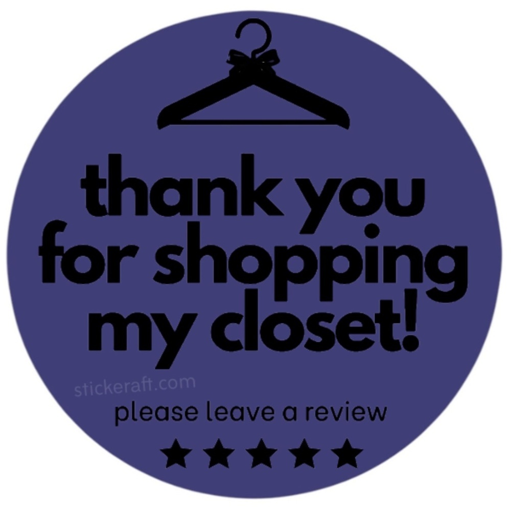 Thank you for shopping my closet sticker label New shipping supplies - Picture 2 of 15